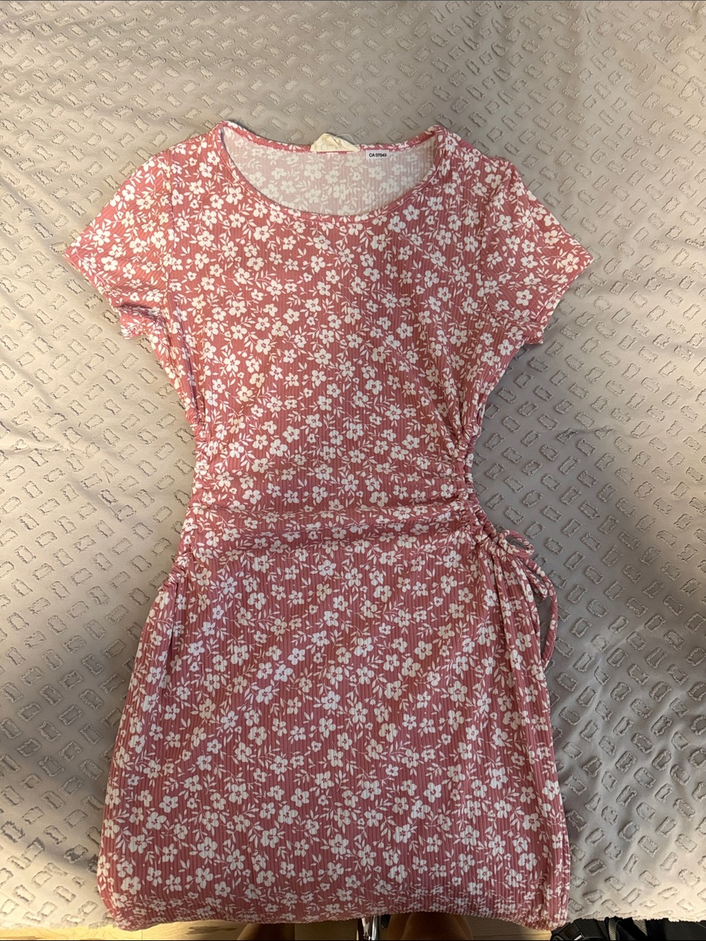 Jessica Simpson Rose Floral Tie-Waist Midi Dress